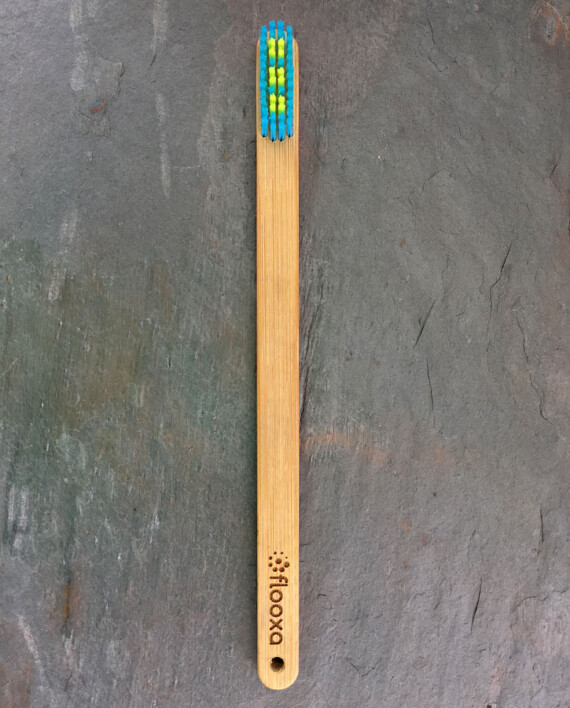 Bamboo toothbrush front view